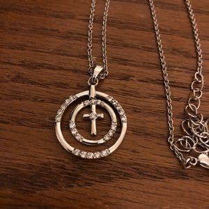 Beautiful Circle Cross Necklace